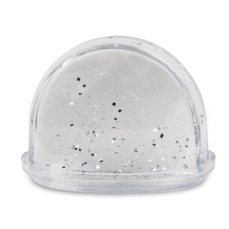 Photo water ball small - silver glitter (set of 6 pieces)