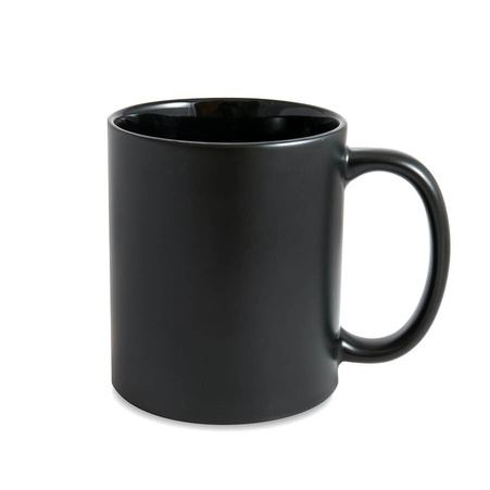 Magic mug matte black - inside black