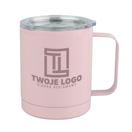 Steel mug 330 ml light peach color