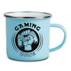 Steel mug - enamel 300 ml, light blue carton 48 pcs.