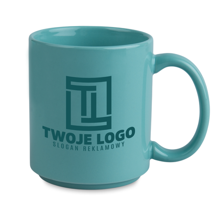 330 ml mug Lento green glossy carton 36 pcs.