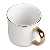 Mug white Camper rim and handle gold carton 36 pcs.