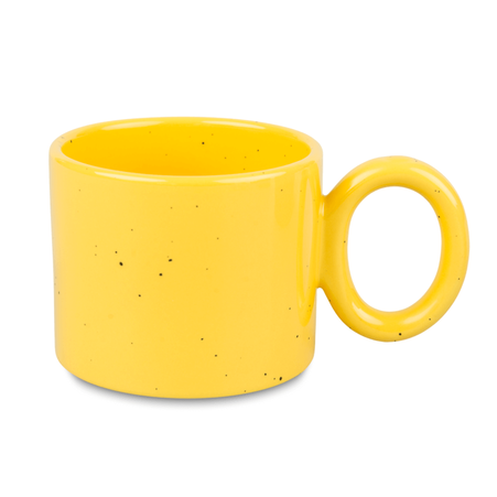 Ravenna mug 400 ml spotted yellow carton 36 pcs