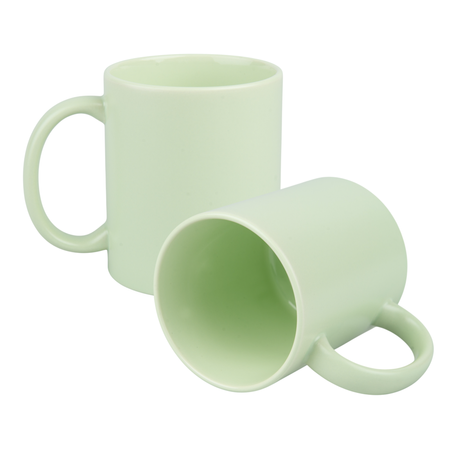 Mug 330 ml Flora matte light green carton 36 pcs.