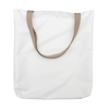 Torba na ramię biała 38x40 cm - uchwyt beżowy (komplet 10 szt.)