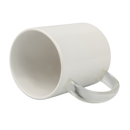 Mug white 330 ml glass handle carton 36 pcs.