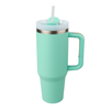 Travel steel mug 1200 ml engraved/UV - mint green