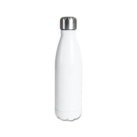 Steel Bowling Bottle 500ml white set of 5 pcs.