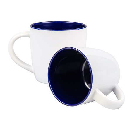Boston mug for sublimation white - inner navy blue carton 36 pcs.