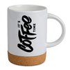 White glossy mug 440 ml - cork bottom carton 36 pcs.