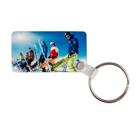 MDF 4MD rectangular key ring 30x55 mm (one-sided) - 10pcs