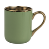 Elegant mug handle and rim gold - green carton 36 pcs.