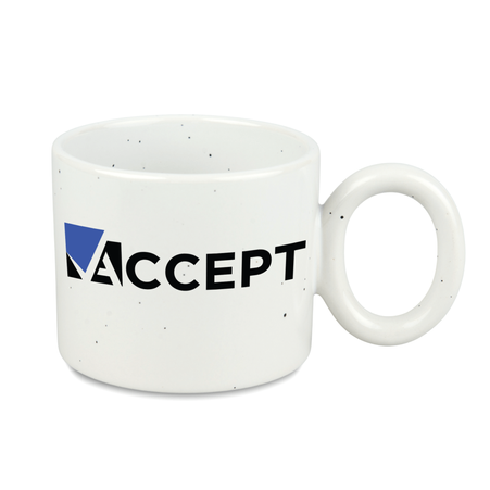 Ravenna mug 400 ml spotted white carton 36 pcs