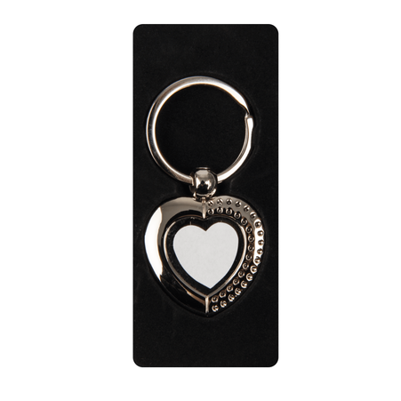 Sublimation metal key ring - heart