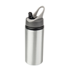 Active aluminum bottle with mouthpiece 650 ml - silver