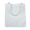 Shoulder bag white 36,5x33,5 cm - white handle (set of 10 pieces)