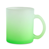 Glass mug frosted gradient light green carton 36 pcs.