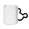 Mug white handle Mickey Mouse black