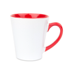 White Latte mug small - inner and ear red carton 36 pcs.