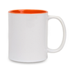 Standard white mug - inner orange