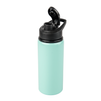 Aluminum bottle 600 ml Active Flip Top - green set of 5 pcs.