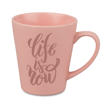Latte cup small light color pink matte carton 36 pcs.