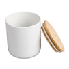 Słoik ceramiczny z bambusową pokrywką