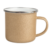 Steel mug - enamel 300 ml, glitter old gold carton 48 pcs.