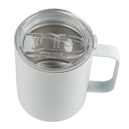 Steel mug 330 ml light color white