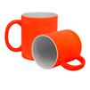 Neon mug rubberized surface - orange