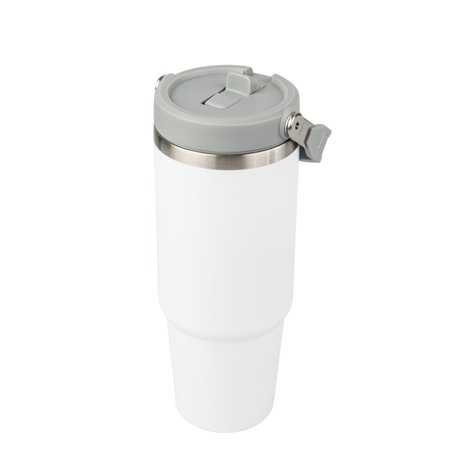 Trip 900 ml steel mug engraved/UV - white