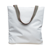 Shoulder bag white 38x40 cm - color handle (set of 10 pcs.)