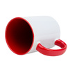 White mug 440 ml Combo - handle and inner red carton 36 pcs.