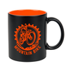 Engraving mug matte black - inner orange
