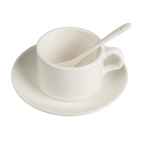 Filiżanka ze spodkiem i łyżeczką (komplet 6 szt.) 150 ml