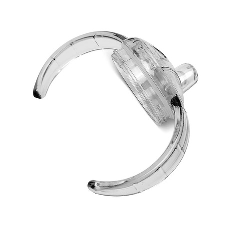 Steel mug 450 ml with mouthpiece and plastic handles