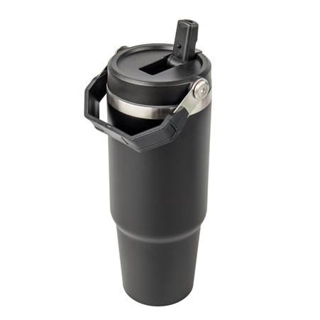 Trip 900 ml steel mug engraved/UV - black