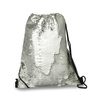 Backpack-bag with sequins - silver