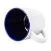 Boston mug for sublimation white - inside navy blue