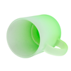 Glass mug frosted gradient light green