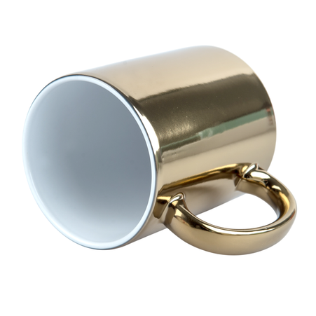 Gold metallic mug - shiny