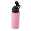 Aluminum bottle 600 ml Active Flip Top - pink set of 5 pcs.