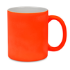 Neon mug rubberized surface - orange