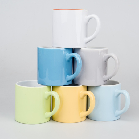 Mug light color mini pink with cardboard box 48 pcs.