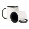 Combo white mug - handle and inside graphite - half pallet 432 pcs