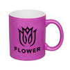 Glitter mug purple