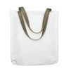 Shoulder bag white 38x40 cm - khaki handle (set of 10 pcs.)