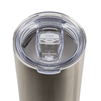 Steel 500 ml thermobottle with cork bottom silver