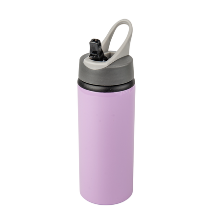 Aluminum Active bottle with mouthpiece 650 ml - purple set of 5 pcs.