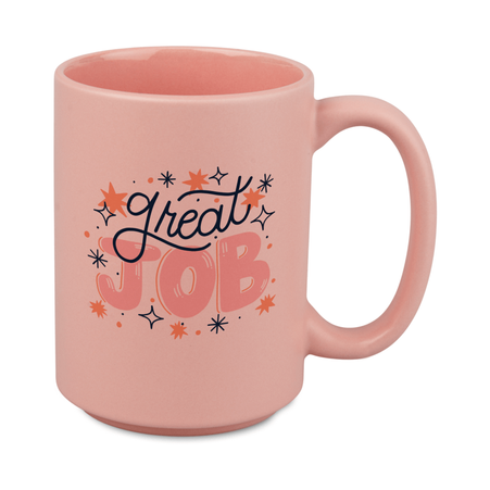Mug 440 ml matte light color pink